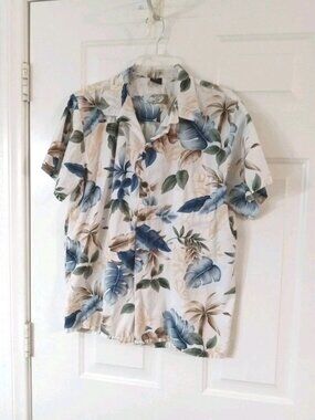 Vintage High Surf Shirt Men’s Large Hawaiian Aloha Floral Button Up Casual Camp